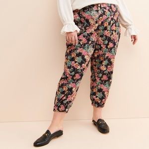 NWT | Anthropologie | Anisa Floral Corduroy Joggers Size: 3X